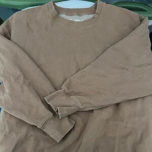 American Eagle Outfitters Tan Crewneck Sweater